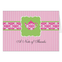 Tea Pot Thank You Note Card