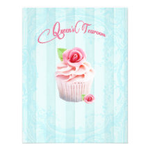 Tea Rose Cupcakes Invitations