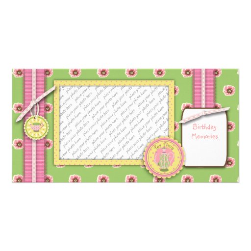 Tea Service Photo Card Green Tea