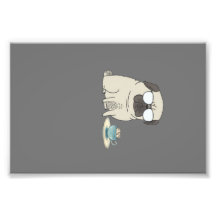 tea time Mr pug Photo Print