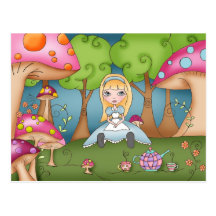 Tea Time with Alice - Postcards