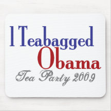 Teabag Obama (Tea Party 2009) Mousemat