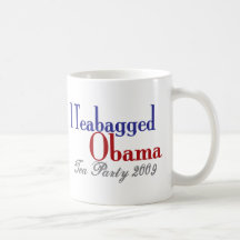 Teabag Obama (Tea Party 2009) Mugs