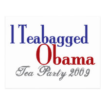 Teabag Obama (Tea Party 2009) Post Cards