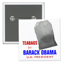 Teabags for Obama buttons