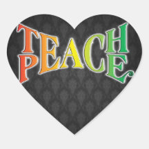 Teach Peace Stickers