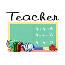 Teacher gifts postcard