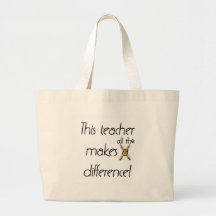 Teacher Makes a Difference T-shirts and Gifts Bag