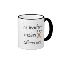 Teacher Makes a Difference T-shirts and Gifts Coffee Mug