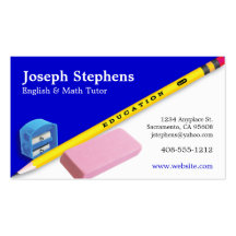 Teacher, Mentor or Tutor Business Card