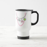 Teacher Mug - Charm Necklace & Pink Pearls