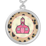 Teacher Necklace - Leopard Print
