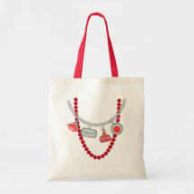 Teacher Trompe L'Oeil Charm Necklace & Beads Bags
