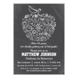 Teachers Apple Retirement Party Invitation