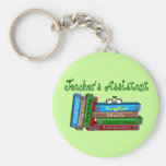 Teacher's Assistant Gifts "Stack of Books" Key Chains