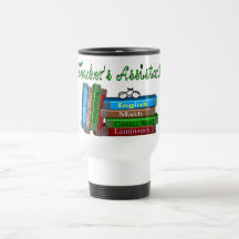 Teacher's Assistant Gifts "Stack of Books" Coffee Mug