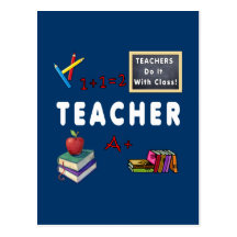 Teachers Do It With Class Post Cards
