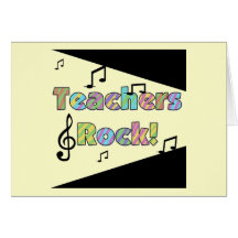 Teachers Rock Tshirts and Gifts Card