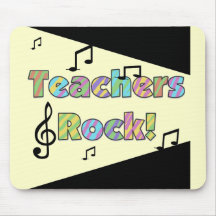 Teachers Rock Tshirts and Gifts Mouse Pads