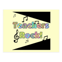 Teachers Rock Tshirts and Gifts Postcards