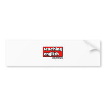 Teaching English...My Anti-Drug bumper stickers