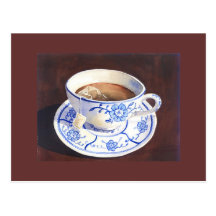 Teacup with Teabag Postcard