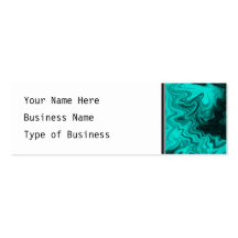 Teal Abstract Pattern. Business Cards