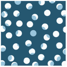 Teal and white dot pattern. Green - blue. Photo Sculpture