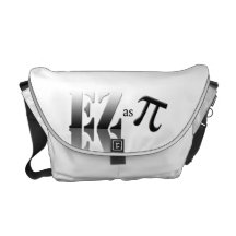 Teal and White Zebra Diamond Messenger Bag