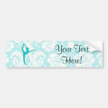 Teal Ballet Bumper Stickers