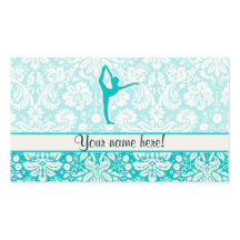 Teal Ballet Business Card