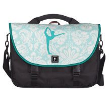 Teal Ballet Laptop Commuter Bag