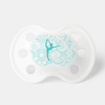 Teal Ballet Pacifiers
