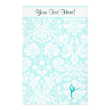 Teal Ballet Personalised Stationery
