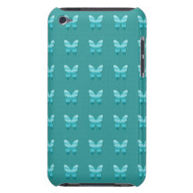 Teal Butterflies Case-Mate iPod Touch Barely There iPod Touch Covers