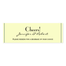 Teal Celtic Knot Wedding Drink Tickets Business Card Template