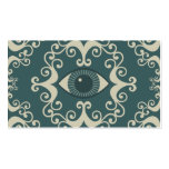Teal Damask Eyeball Psychic Reader Cards Business Cards
