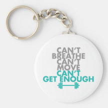 Teal "Get Enough" Keychains