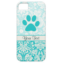 Teal Paw Print