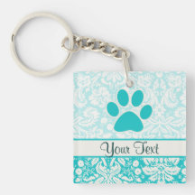Teal Paw Print