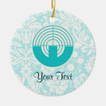 Teal Sport Shooting Christmas Ornaments