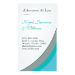Teal Turquoise Aqua Blue Law Firm Business Card business cards