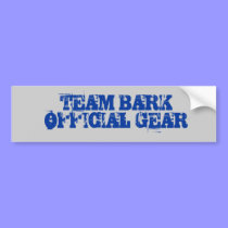 Team Bark Official Gear bumper stickers