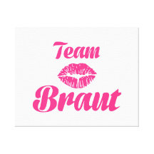 Team Braut Stretched Canvas Prints