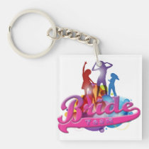 team bride bridesmaids bachelorette wedding bridal key chains