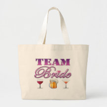 Team Bride Drinks Bridesmaids Wedding Bridal Party Tote Bag