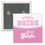 Team Bride Flower Girl Button