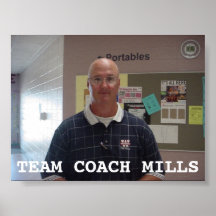 Team Coach Mills Poster