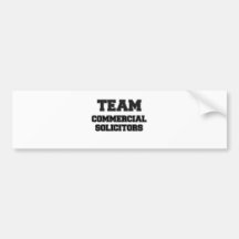 Team Commercial Solicitors Bumper Sticker