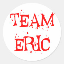 Team Eric Round Sticker